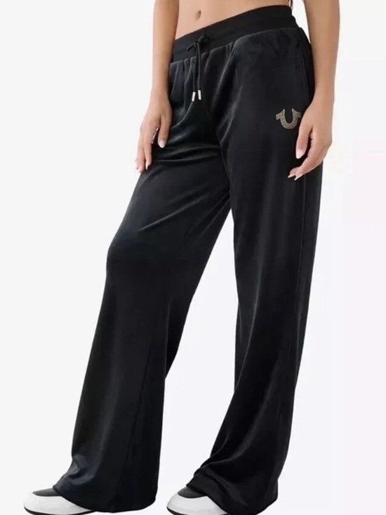 True Religion Pants - True religion ladies velour black pants